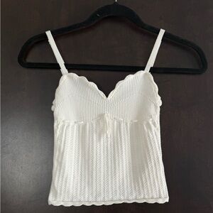 Wilfred Ivory Textured Knit Top